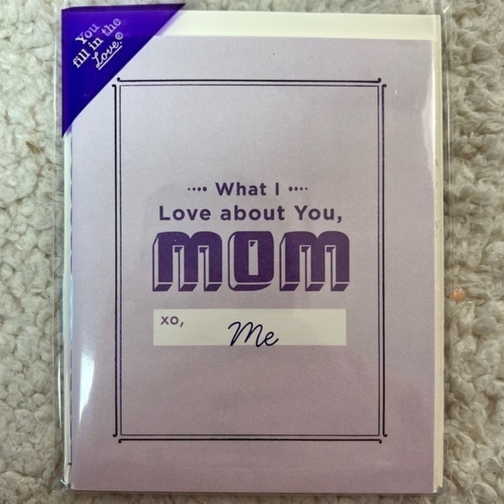 Knock Knock "What I Love About You" Fill in the Love Booklet Card